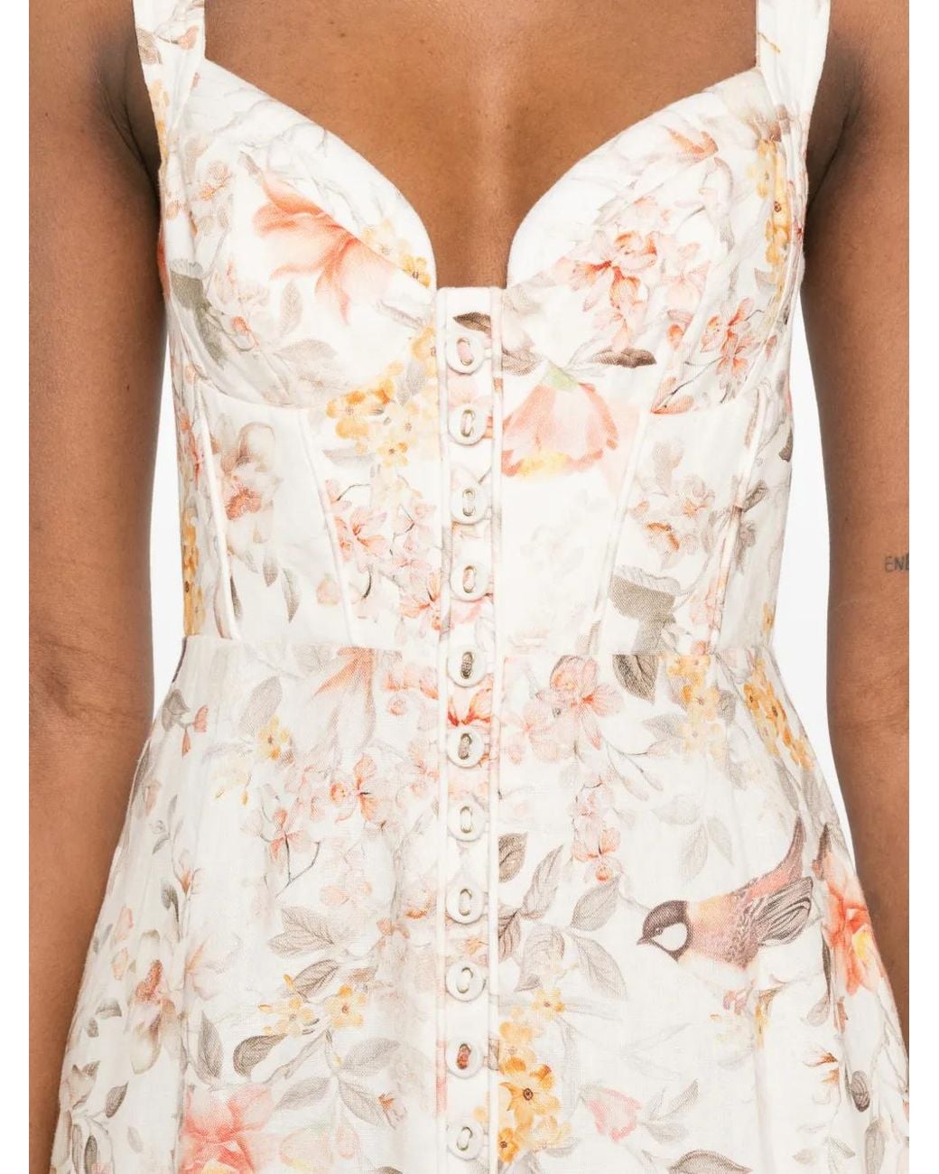 Zimmermann Luna フローラル ドレス White