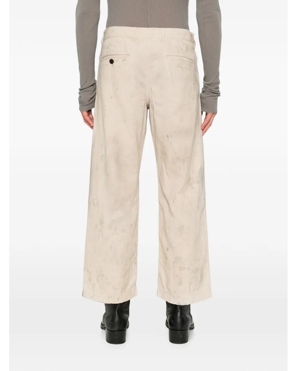 Enfants Riches Deprimes White Jean Effet-Usé À Taches De Peinture for men