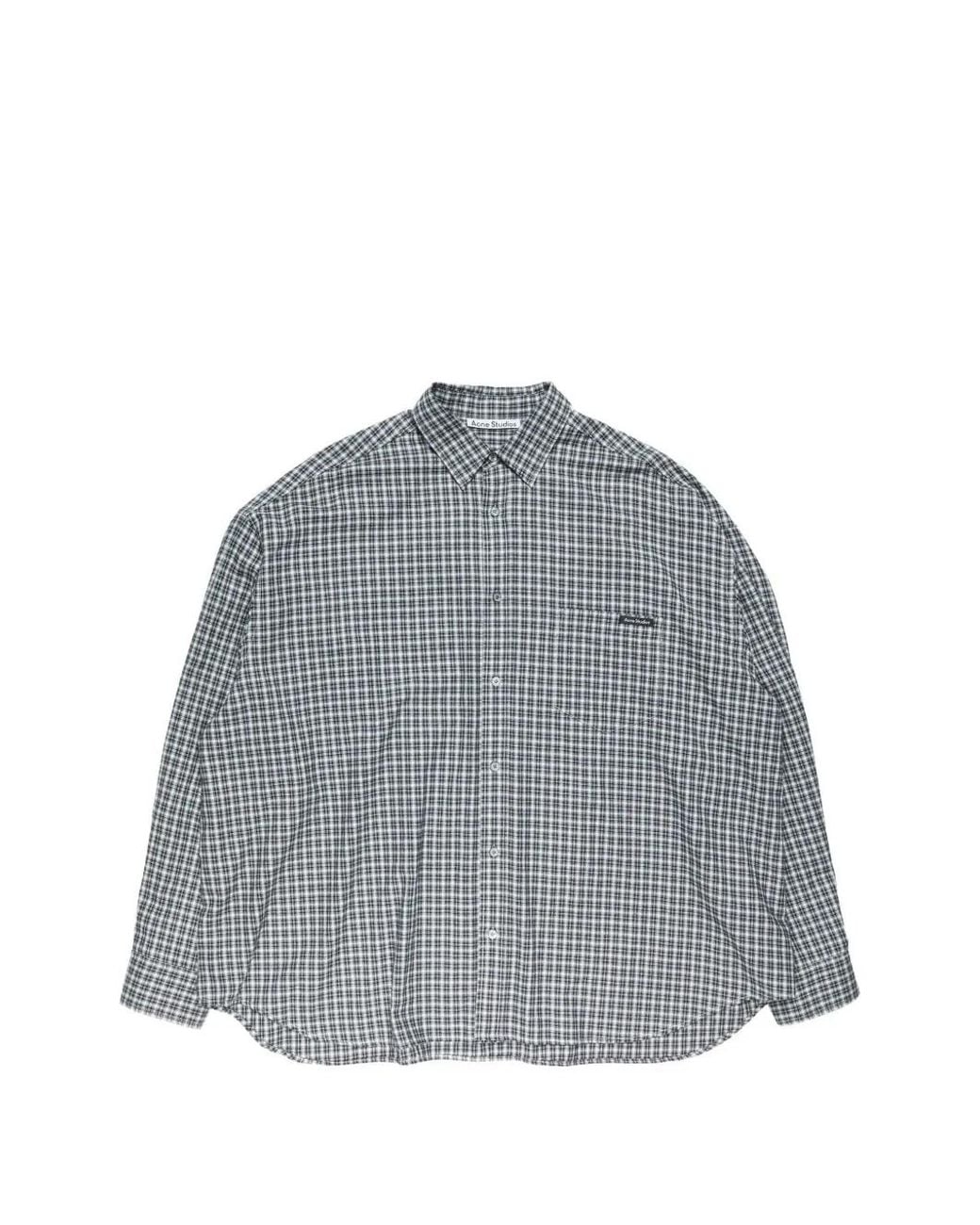Acne Button-Up Overhemd in het Gray voor heren