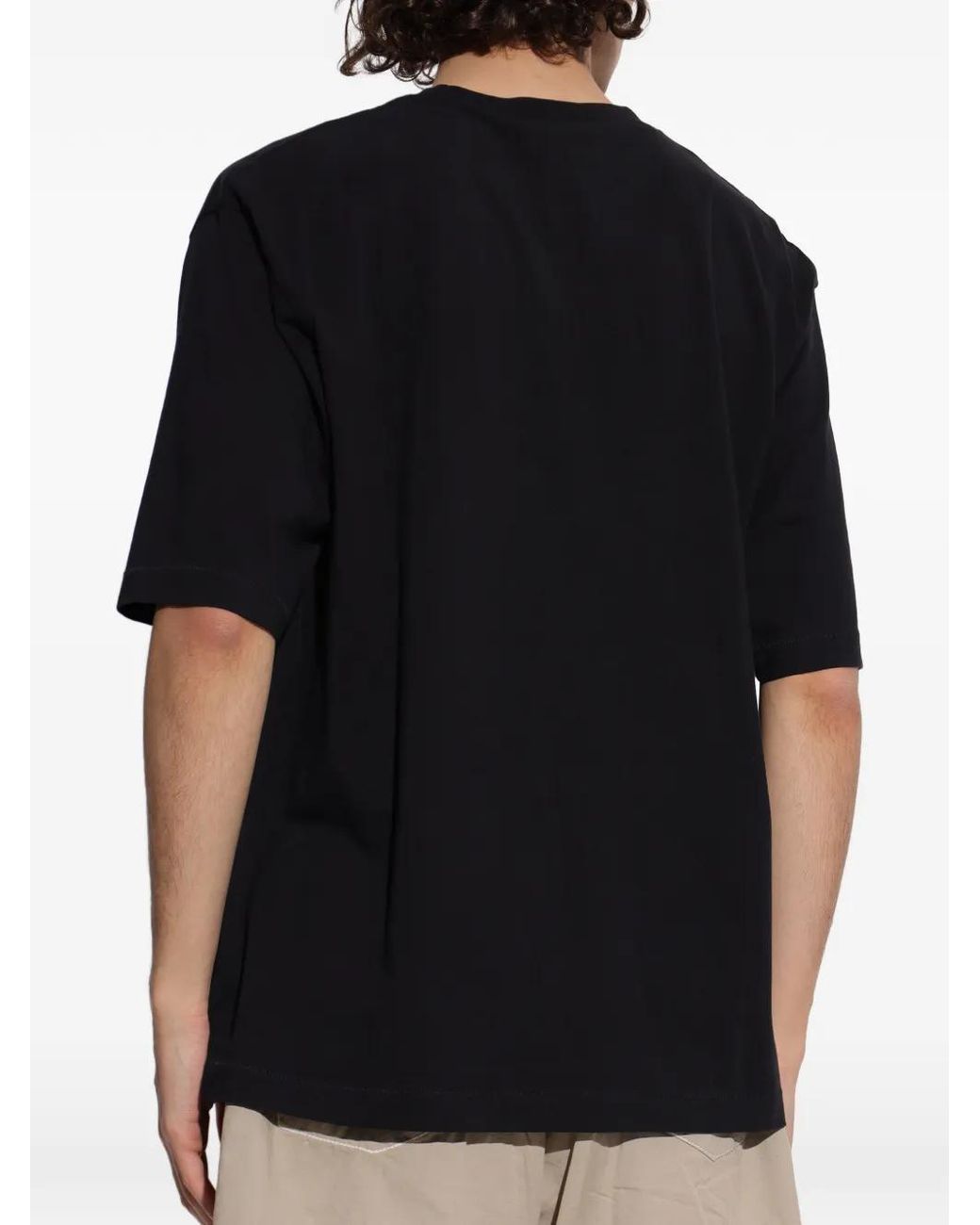 DSquared² Black Rebels Loose Fit T-Shirt for men