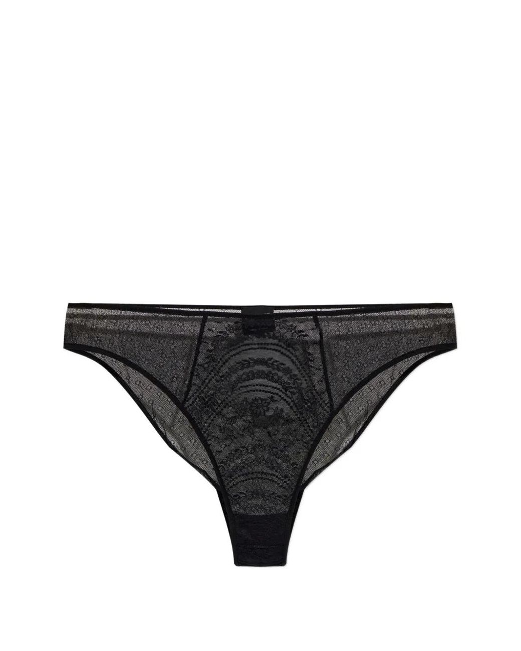 Tom Ford Black Lace-Panelled Point D'Esprit Briefs