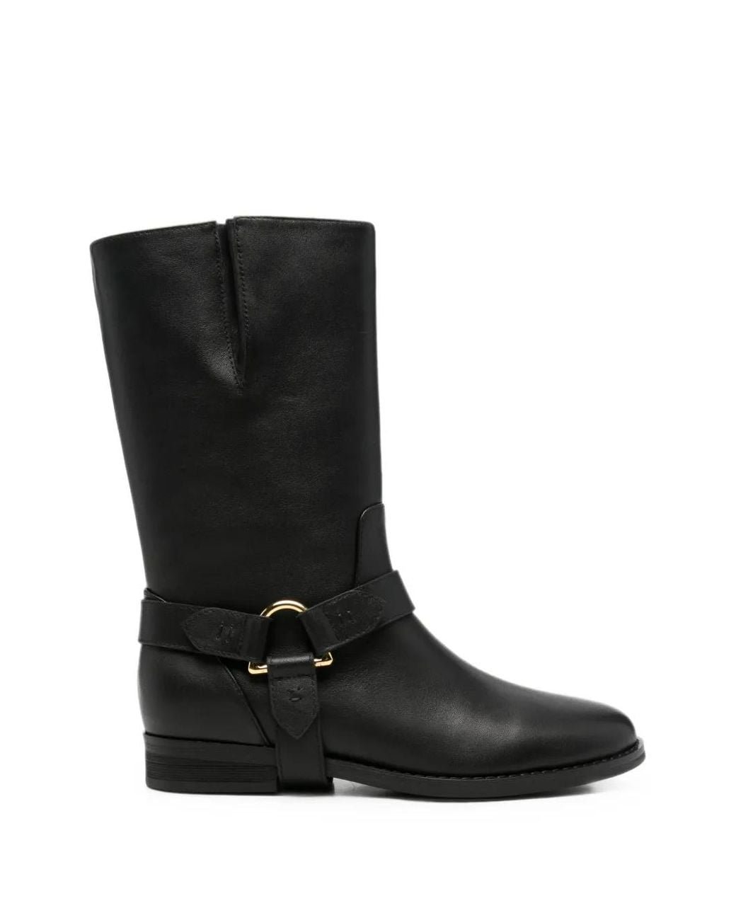 Coccinelle Black Harness Leather Boots