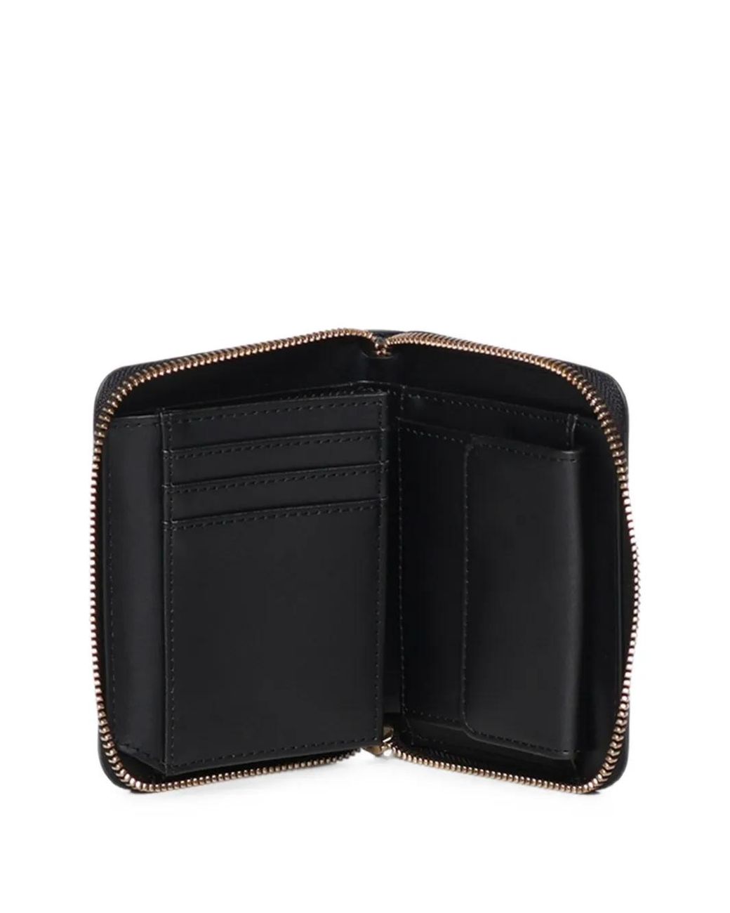Love Moschino Black Portefeuille Matelassé À Plaque Logo