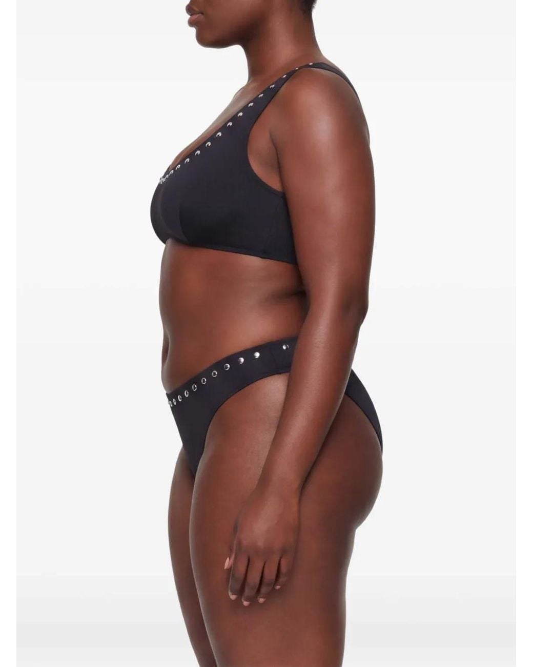 Let's Swim Blue Studded Bikini Bottoms