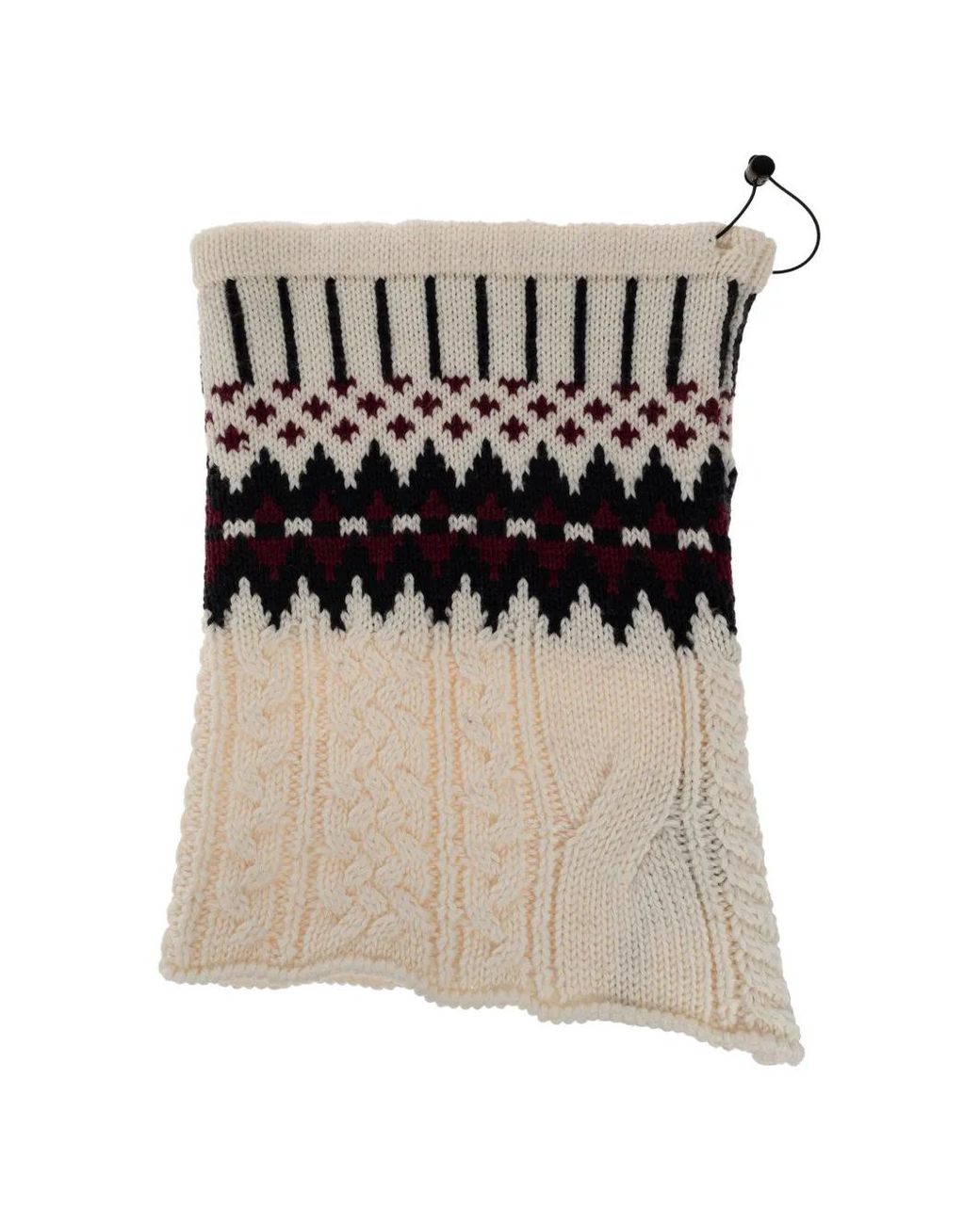 Akep White Cable-Knit Snood