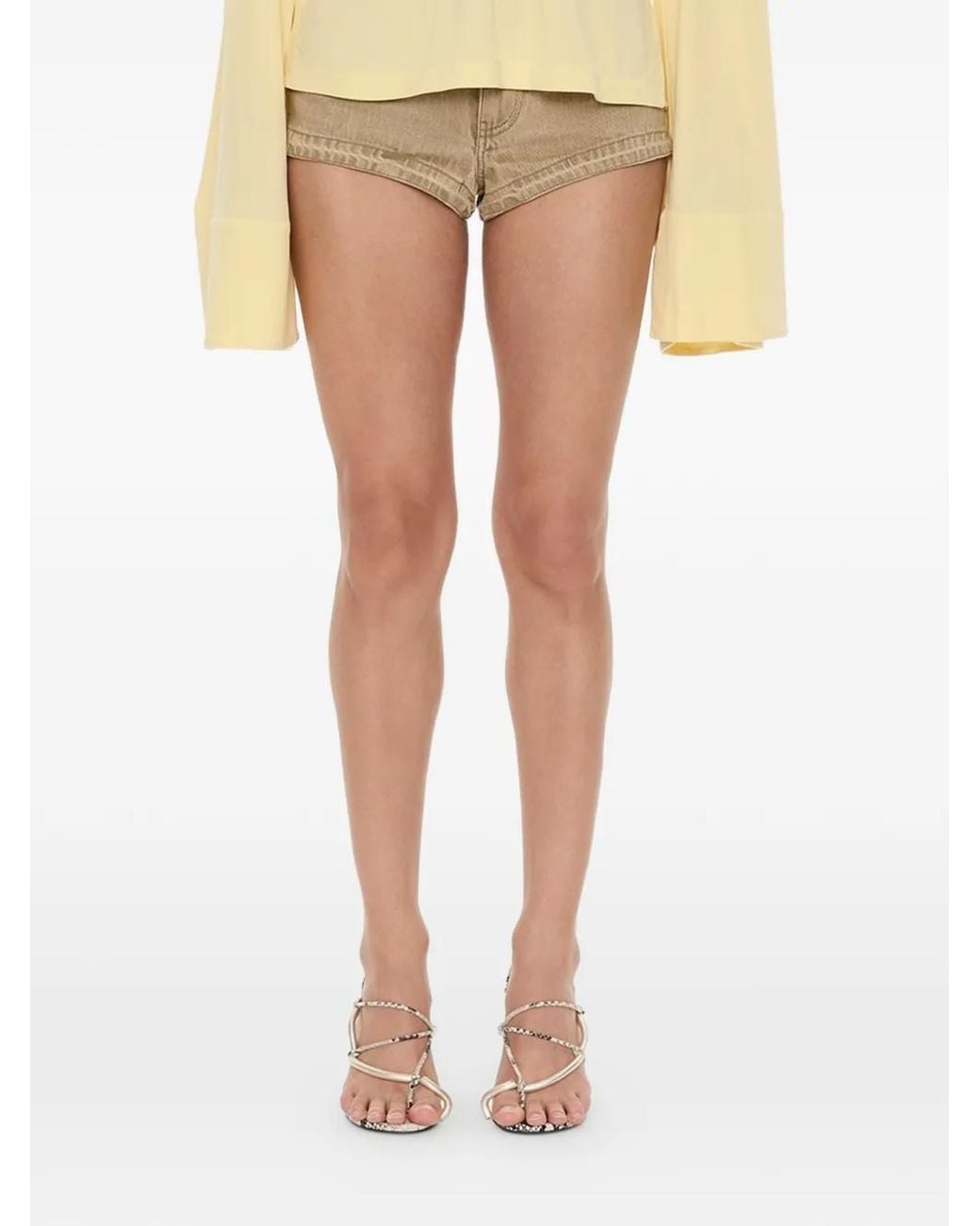 Christopher Esber Natural Reconstruct Denim Shorts