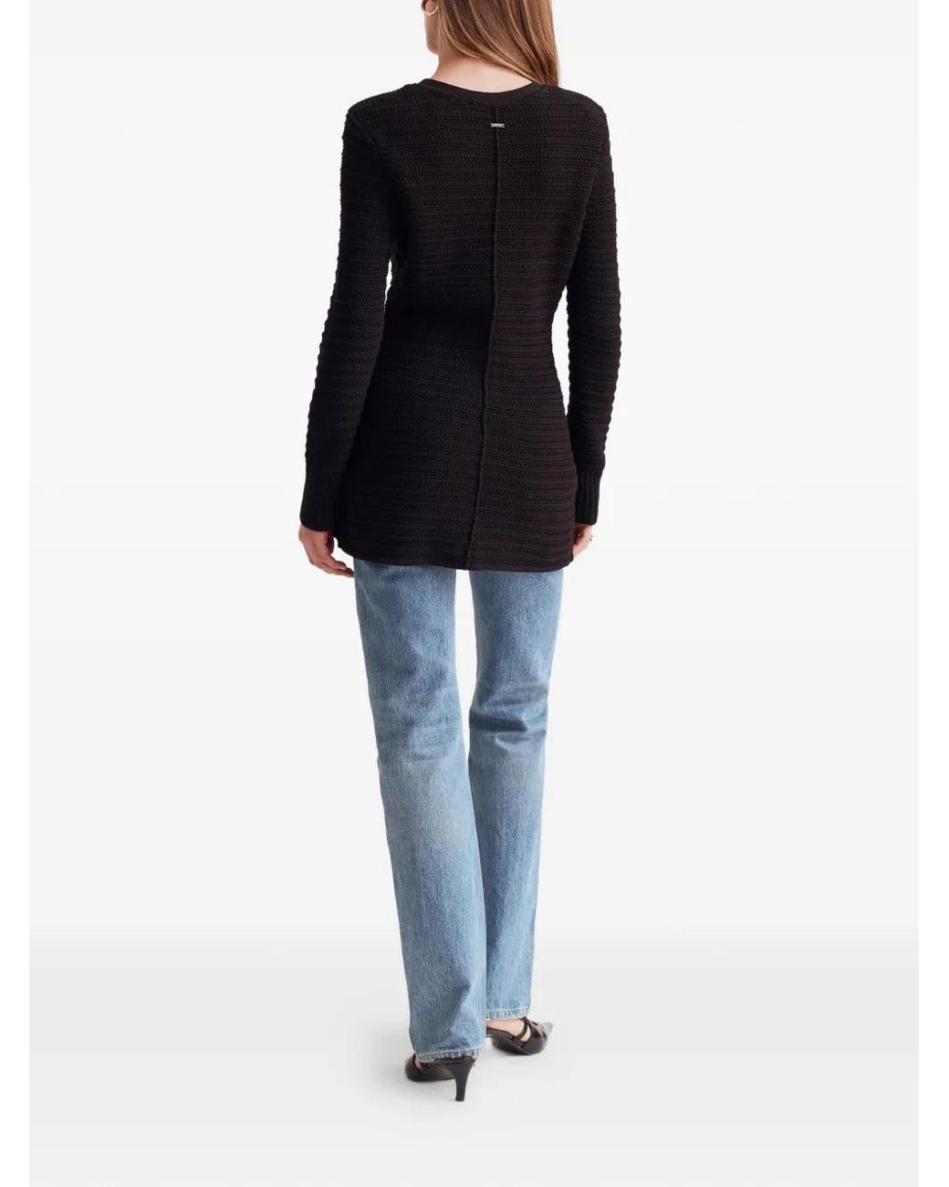 Toccin Black Constance Button Detail Knit Jacket