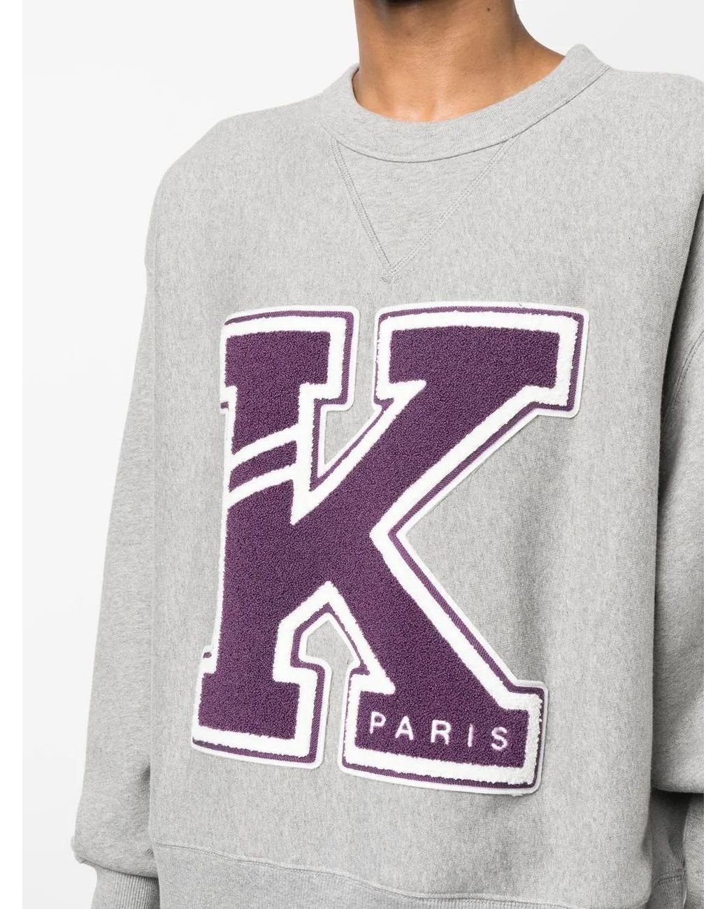 KENZO Sweater Met Logopatch in het Gray voor heren