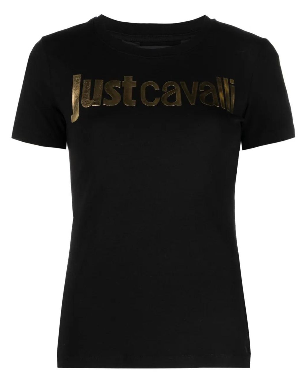 Just Cavalli Black T-shirts And Polos
