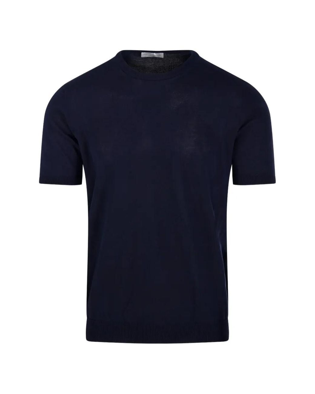 Roberto Collina Blue Crew-Neck T-Shirt for men