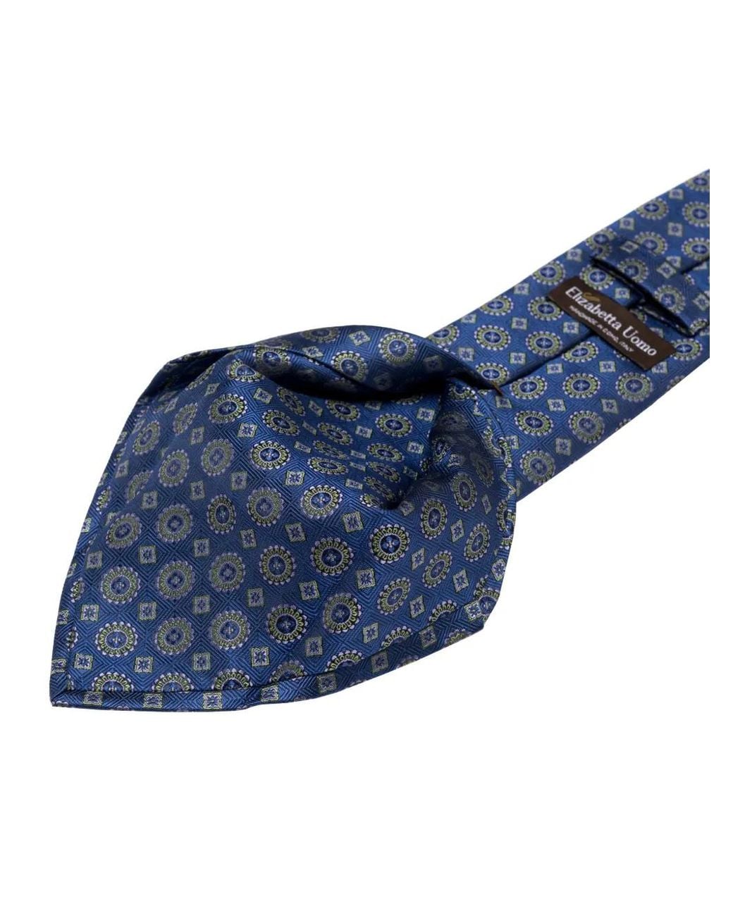 Elizabetta Blue Cravate Ercole À Médaillon En Jacquard for men
