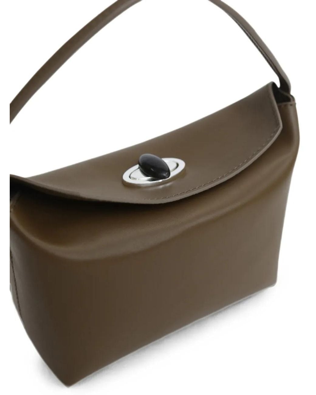 Christopher Esber Brown Mini Turnlock Tote Bag