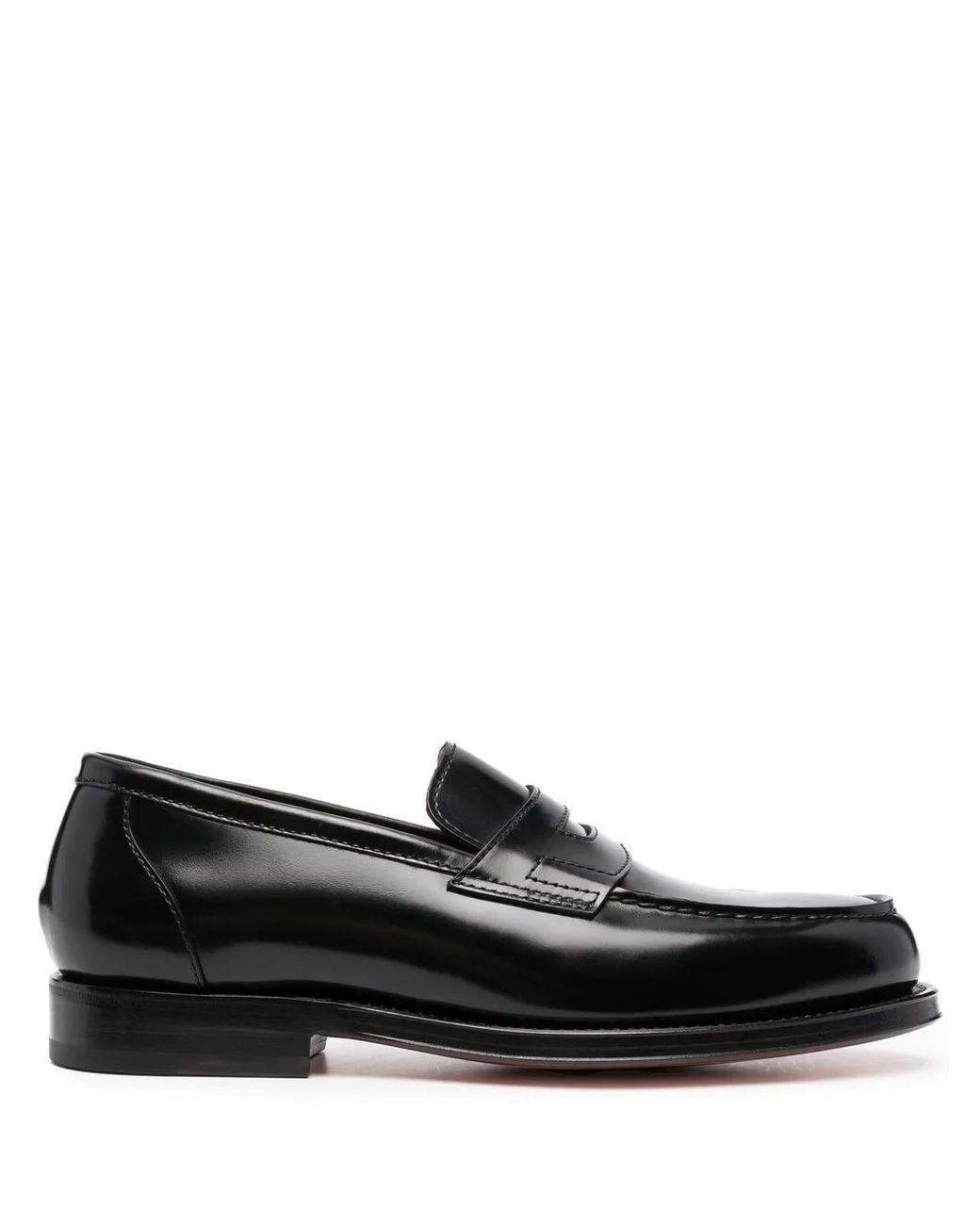 Santoni Black Gunter Loafer For for men