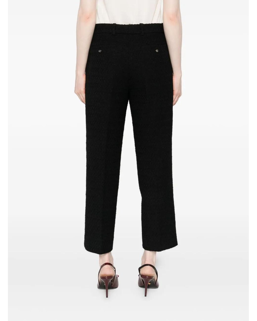 Gucci Tweed Broek in het Black