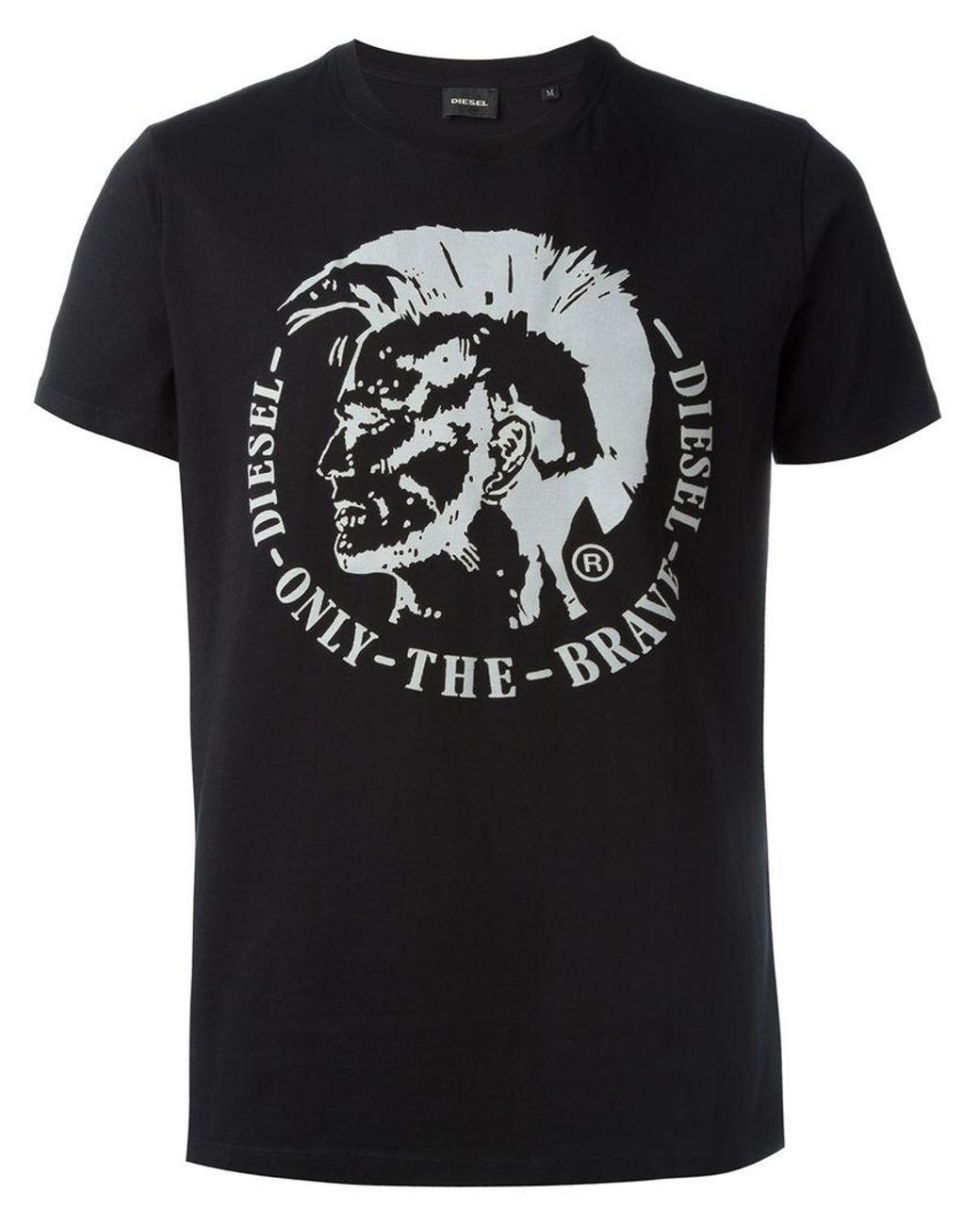 DIESEL Only The Brave Embossed T shirt in Black for Men Lyst