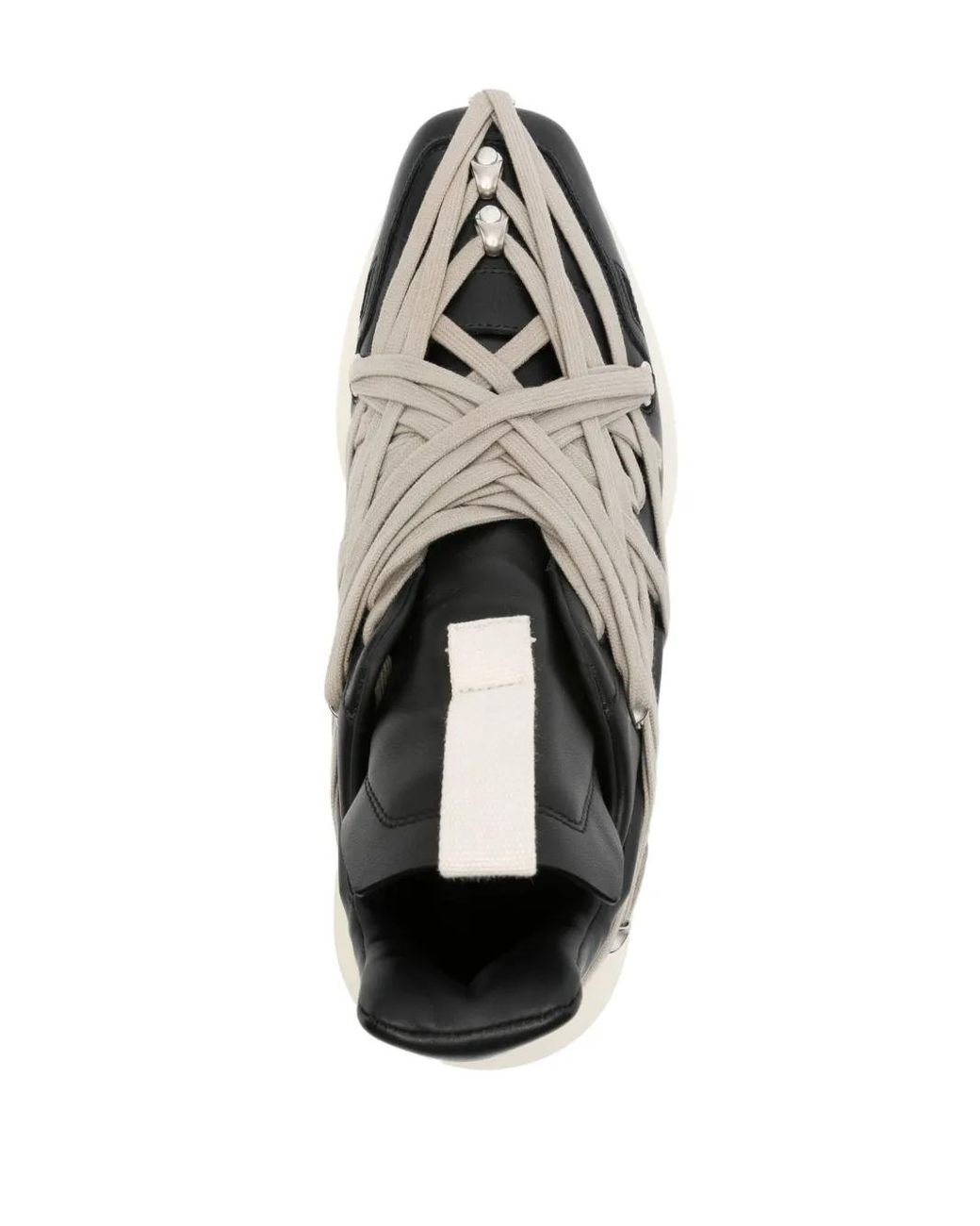 Rick Owens ブラック Hollywood Geth Runner スニーカー メンズ Rick Owens ブラック Hollywood Geth Runner スニーカー メンズ