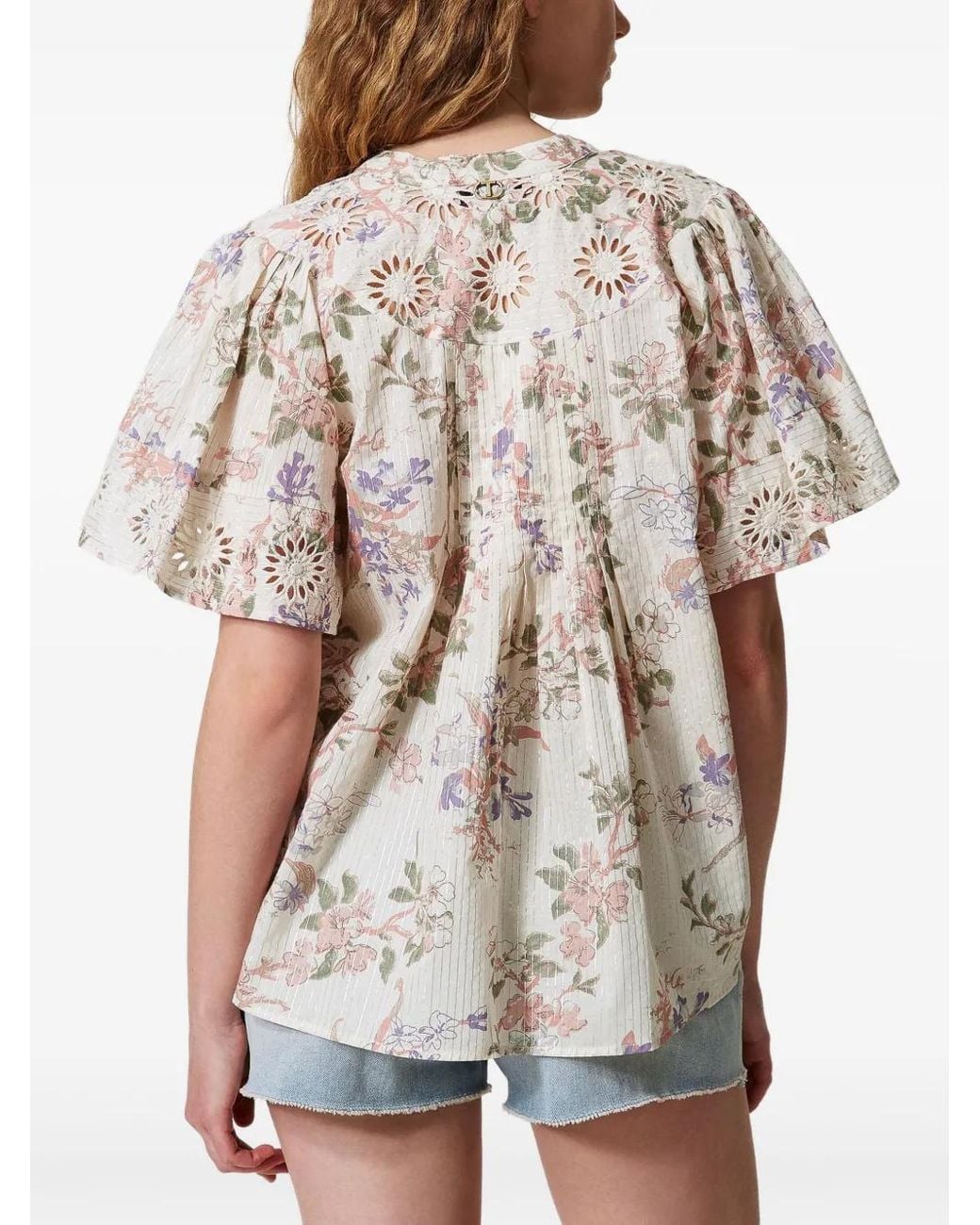 Twinset White Woven Blouse