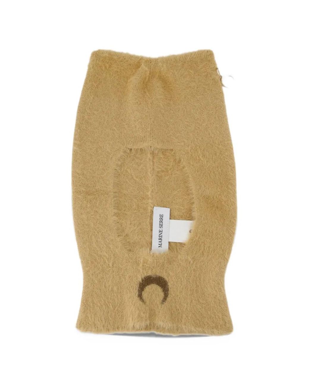 MARINE SERRE Natural Fluffy Moon Balaclava
