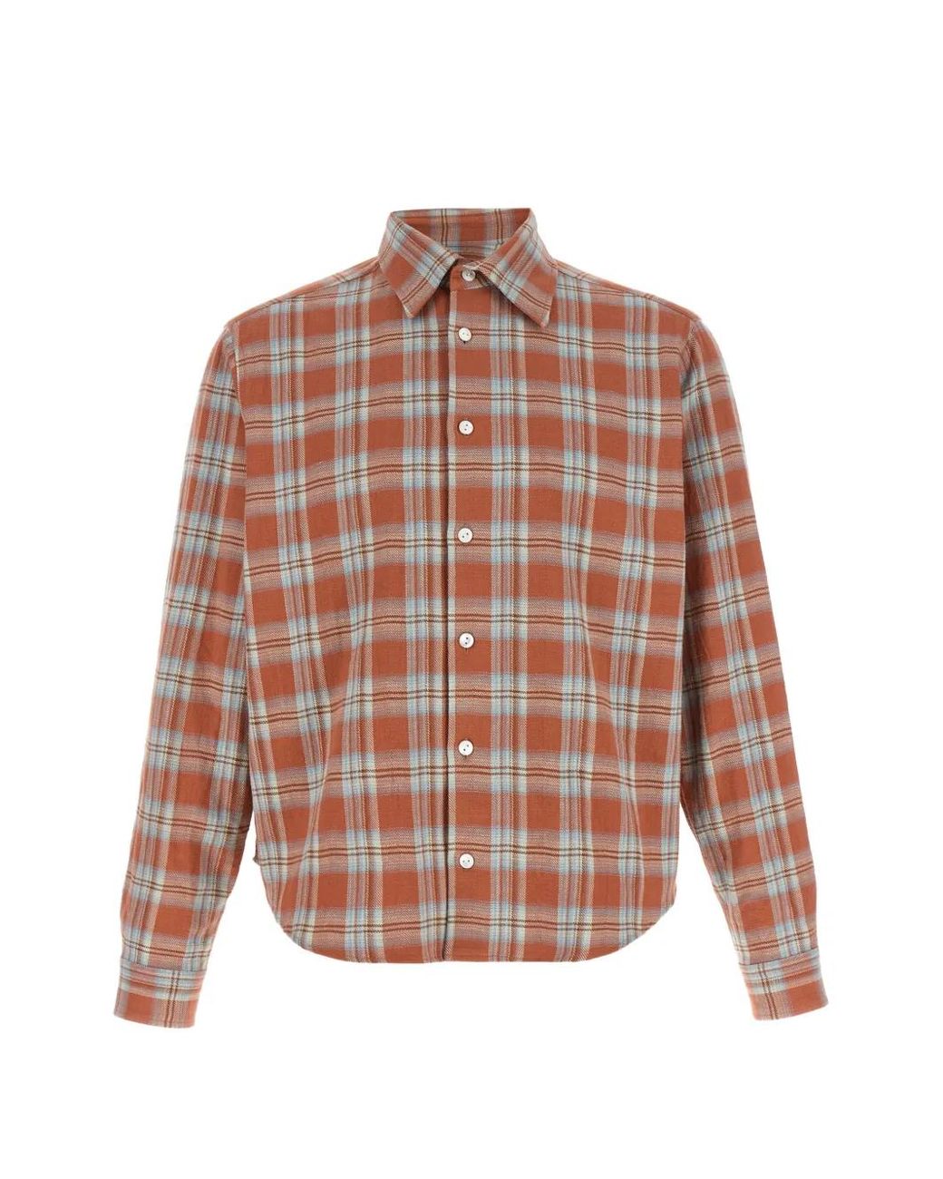 Camisa Sherman A Cuadros Second/Layer de hombre de color Orange