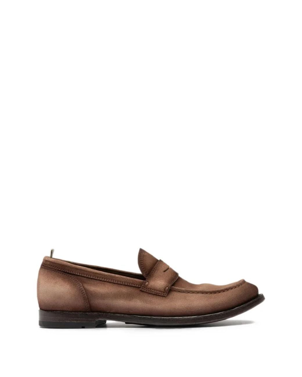 Officine Creative Brown Anatomia Penny Loafers for men