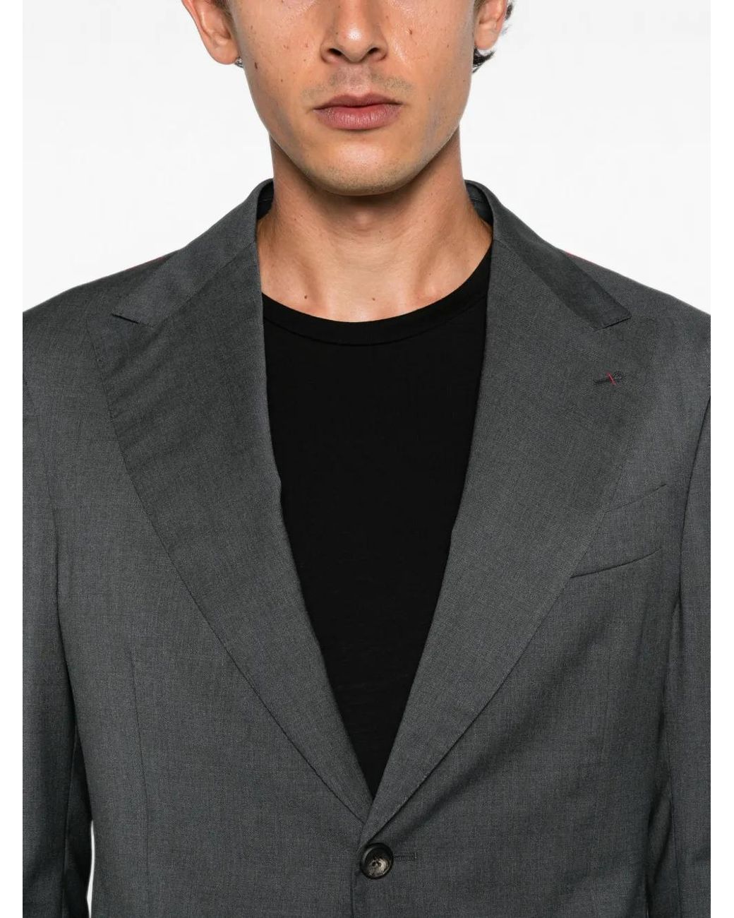 The Gigi Gray Single-Breasted Tailored Suit for men