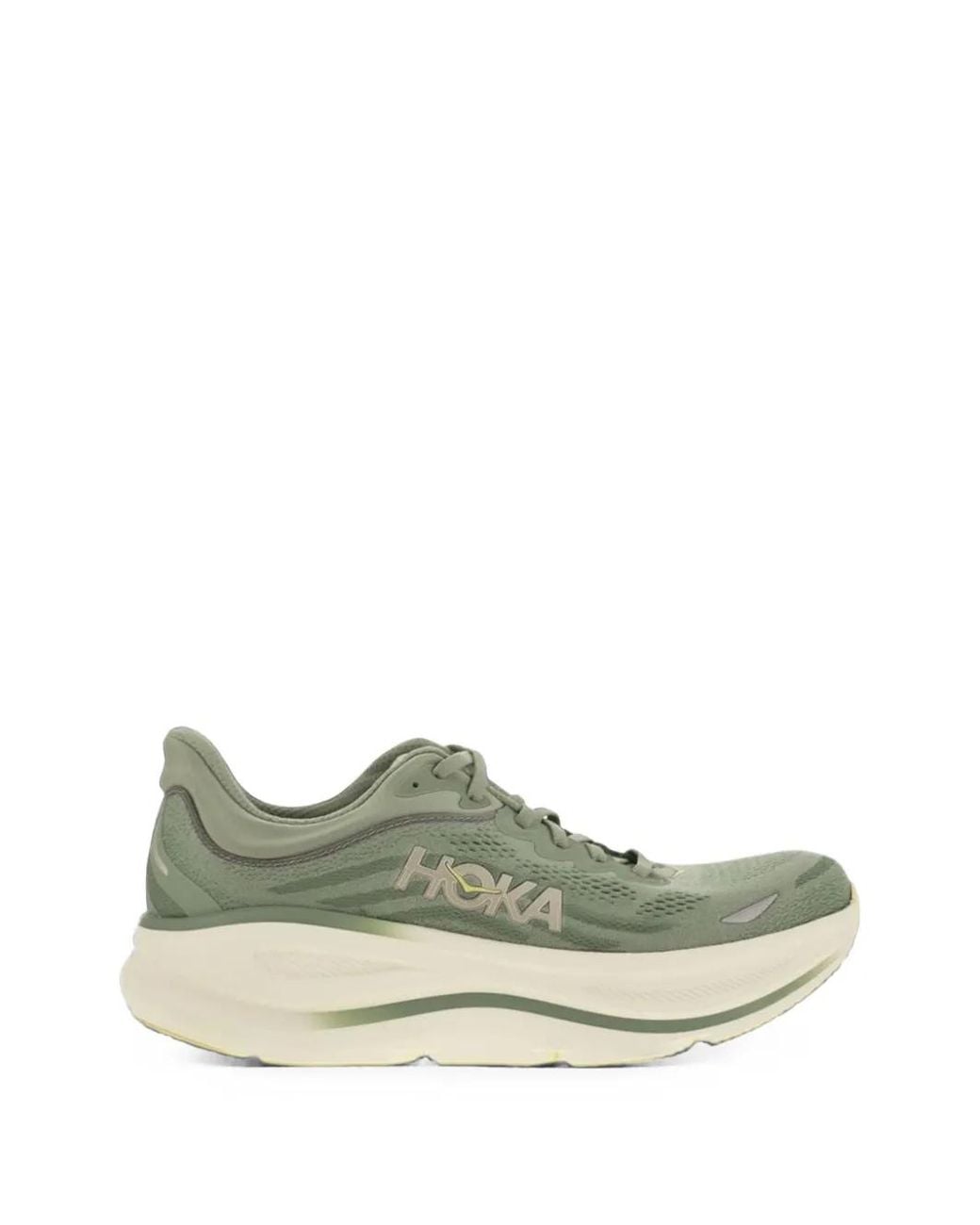 Hoka One One Green Bondi 9 Mesh Sneakers for men