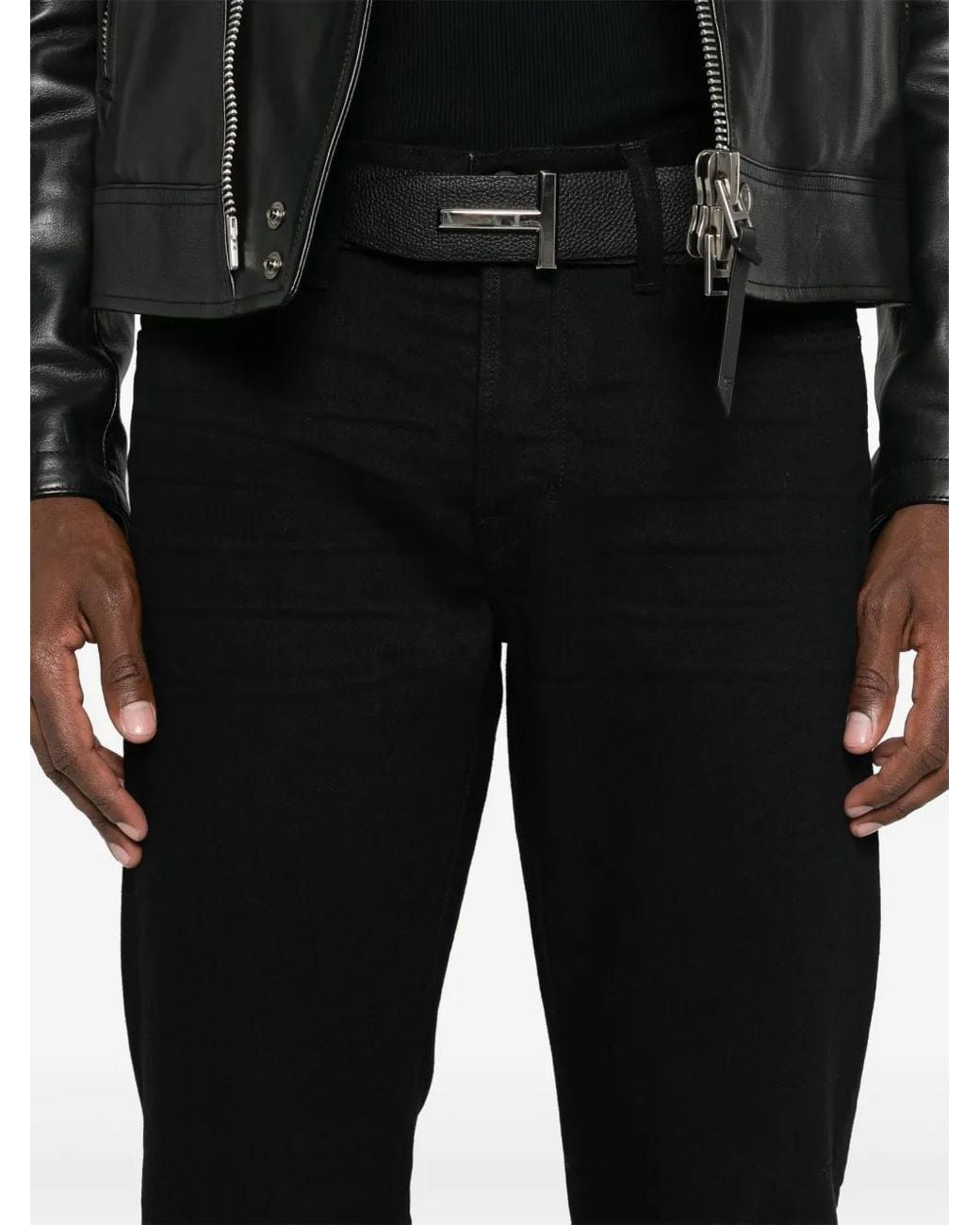Tom Ford Black Tapered-Leg Jeans for men