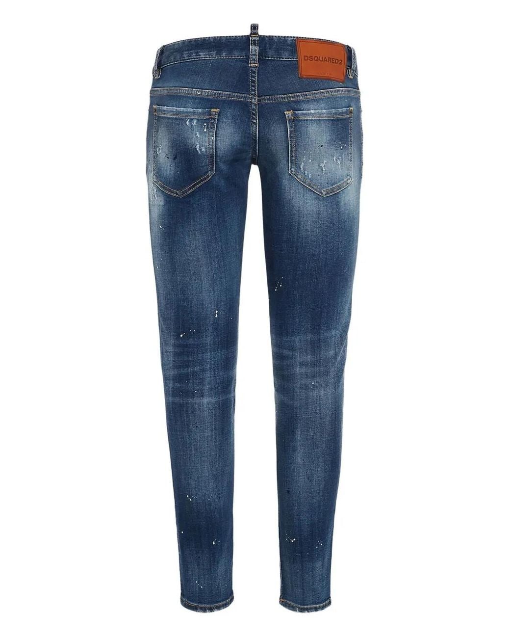 DSquared² Blue Crystals Medium Wash Jennifer Jeans