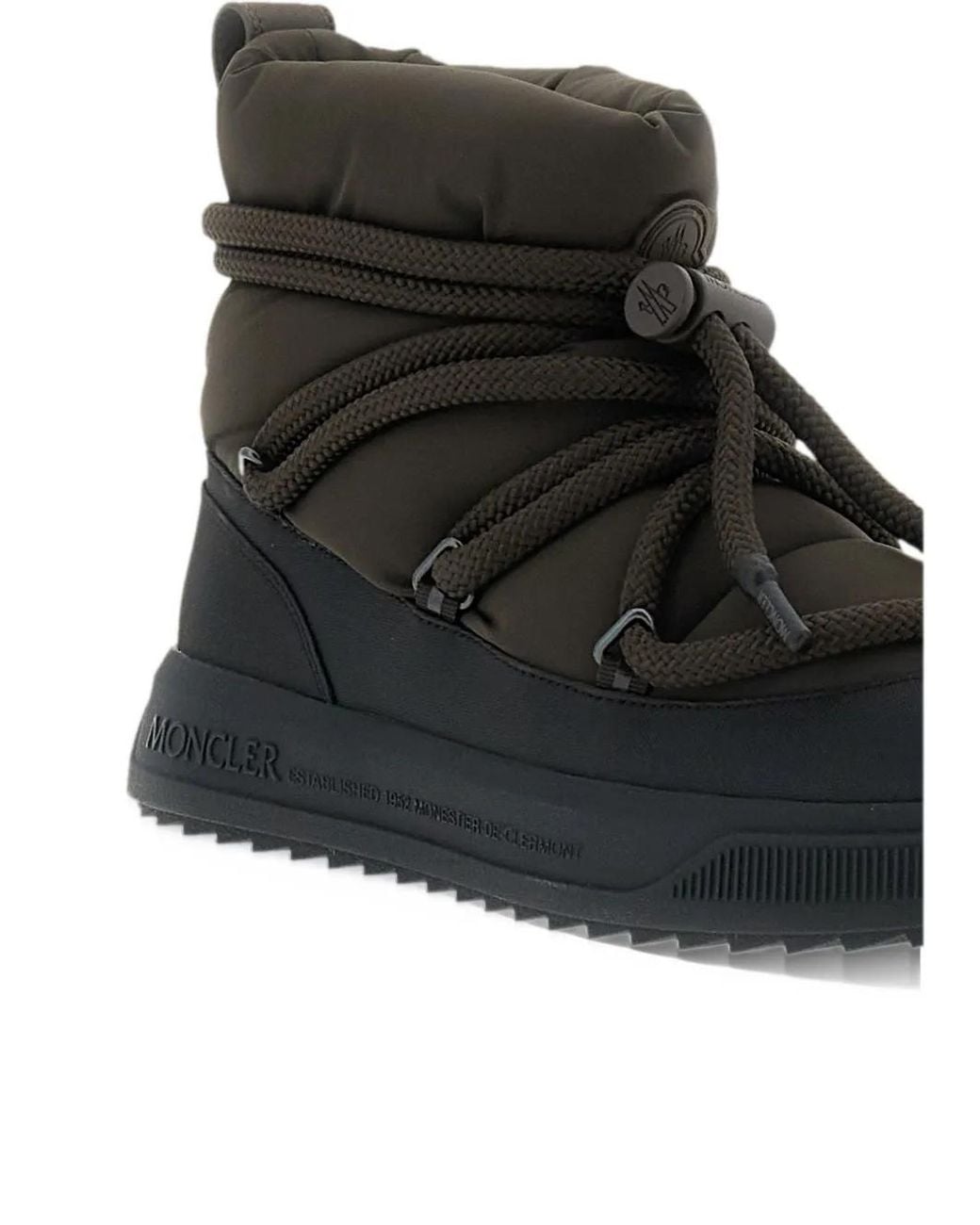 Moncler Black Altive Mid Snow Boots for men