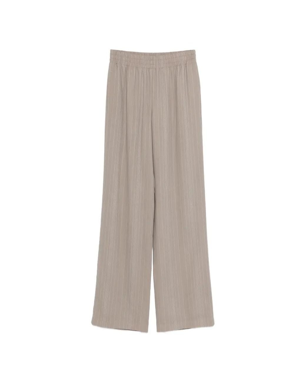 Golden Goose Deluxe Brand Gray Journey W's Jogging Brittany Light Pinstripes Viscose Crepe