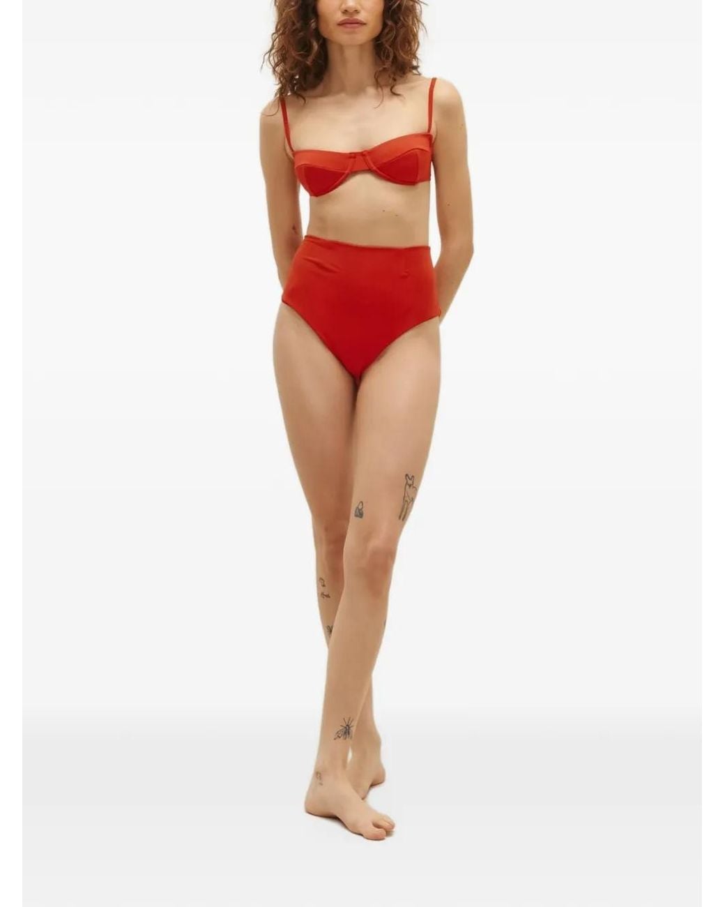 Haight Red Adjustable Bikini Top