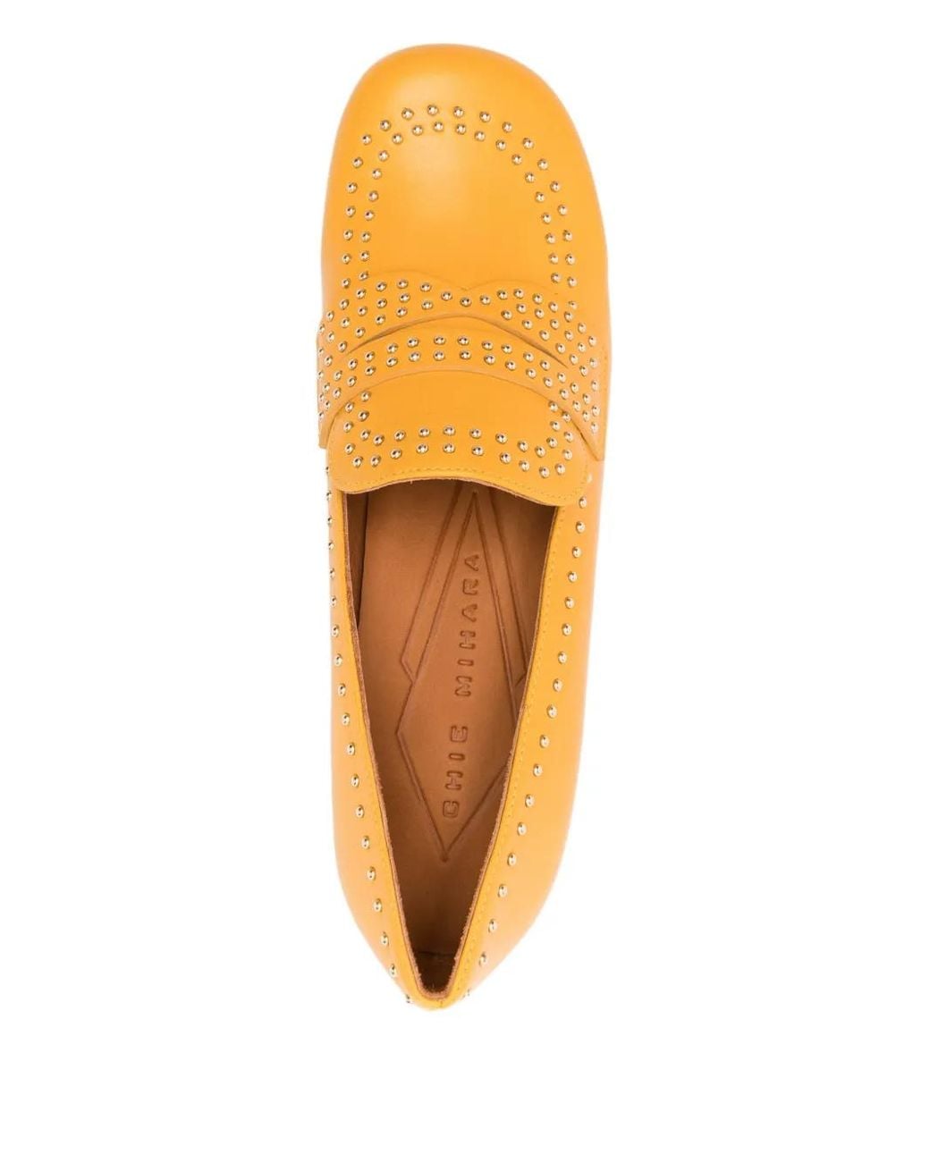 Chie Mihara Natural 60Mm Studded Block-Heel Pumps