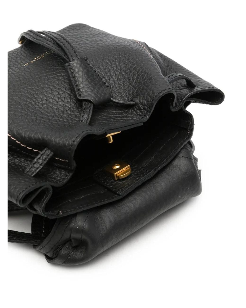 Gianni Chiarini Black Violette Leather Backpack
