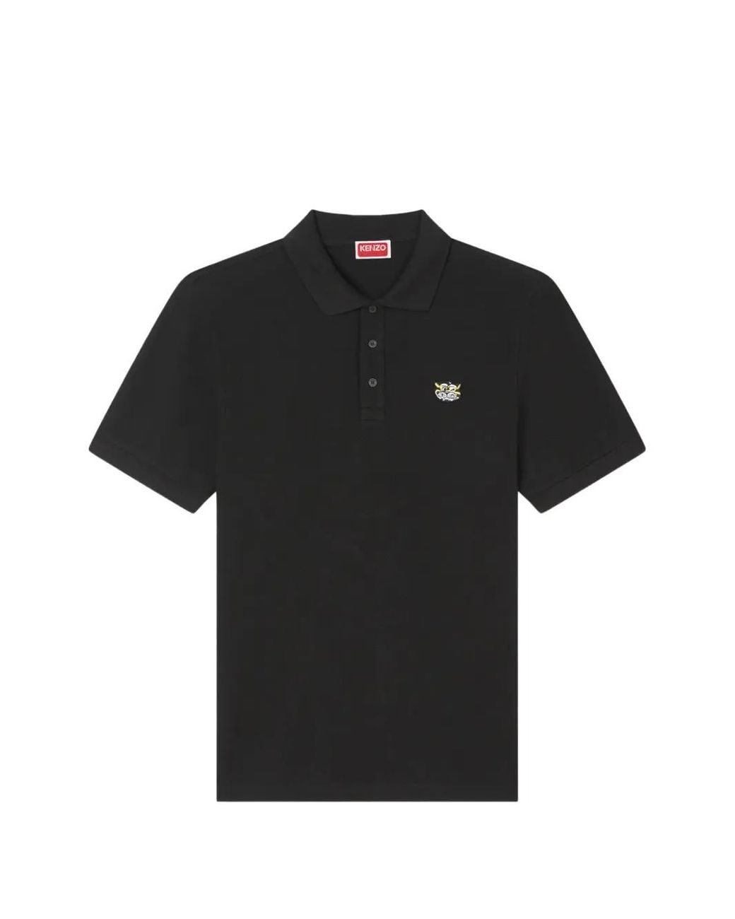 KENZO Black Wild Tiger Polo for men