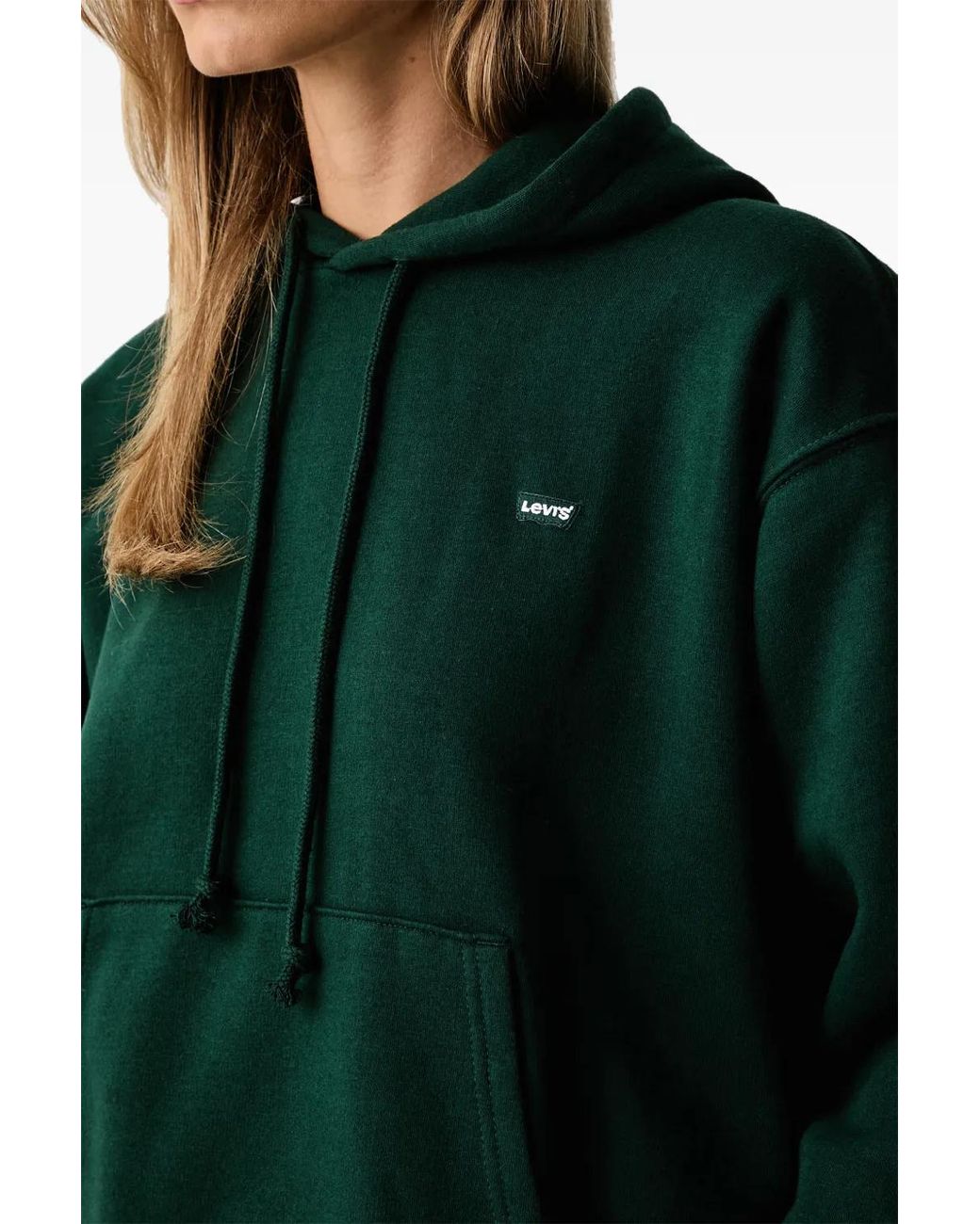Levi's Green Hoodie Mit Logo-Patch