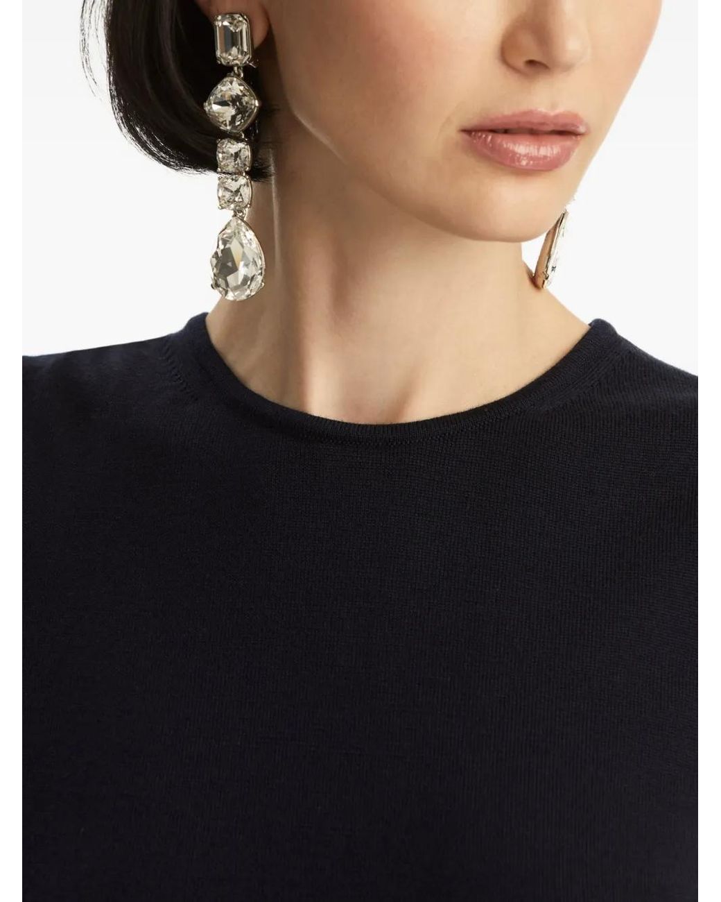 Oscar de la Renta Black Sleeveless Top
