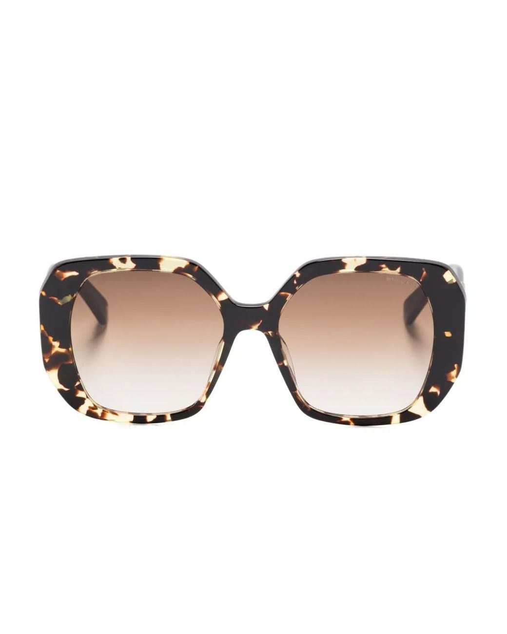 BVLGARI Natural Geometric Tortoiseshell Sunglasses for men