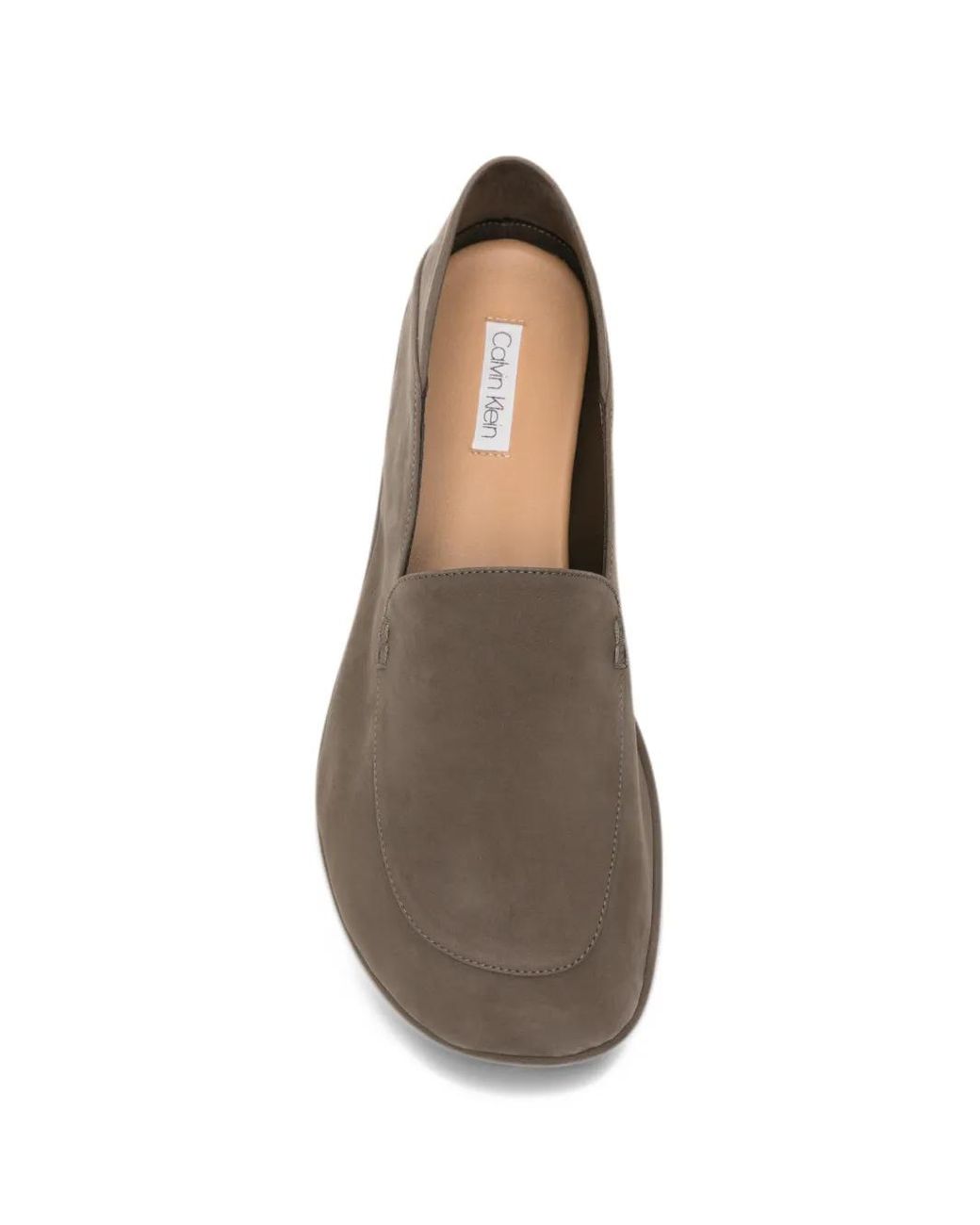 Calvin Klein Gray Square-Toe Loafers
