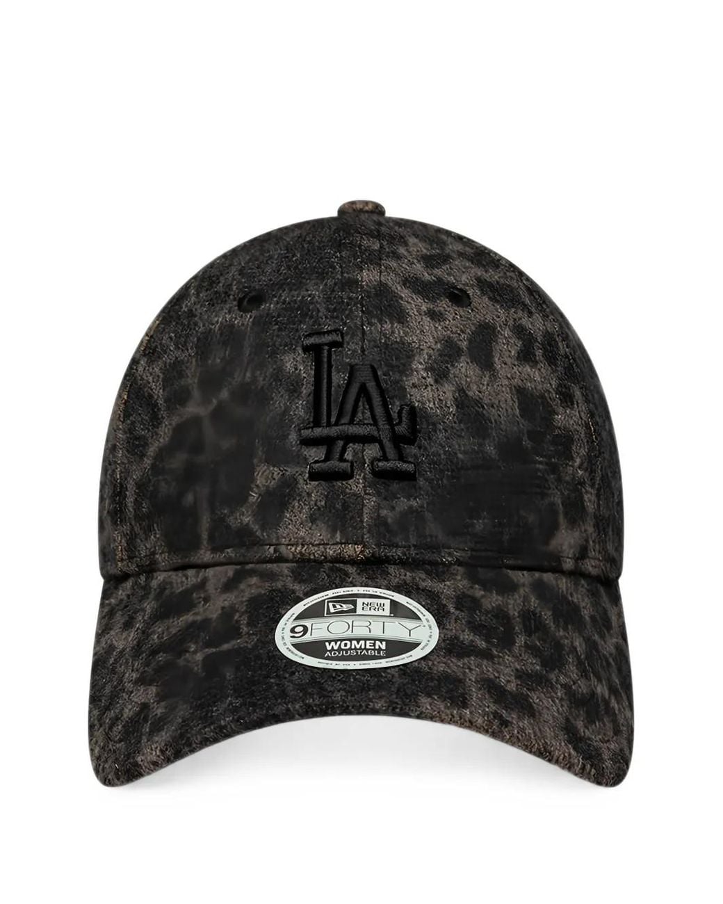 KTZ Black 9Forty La Dodgers Mlb Leopard-Print Cap