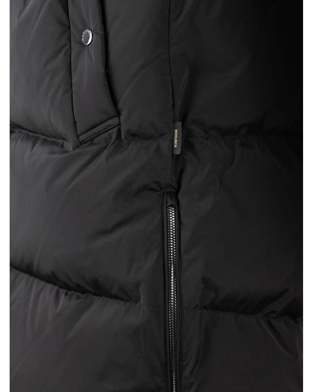 Woolrich Black Hooded Puffer Jacket