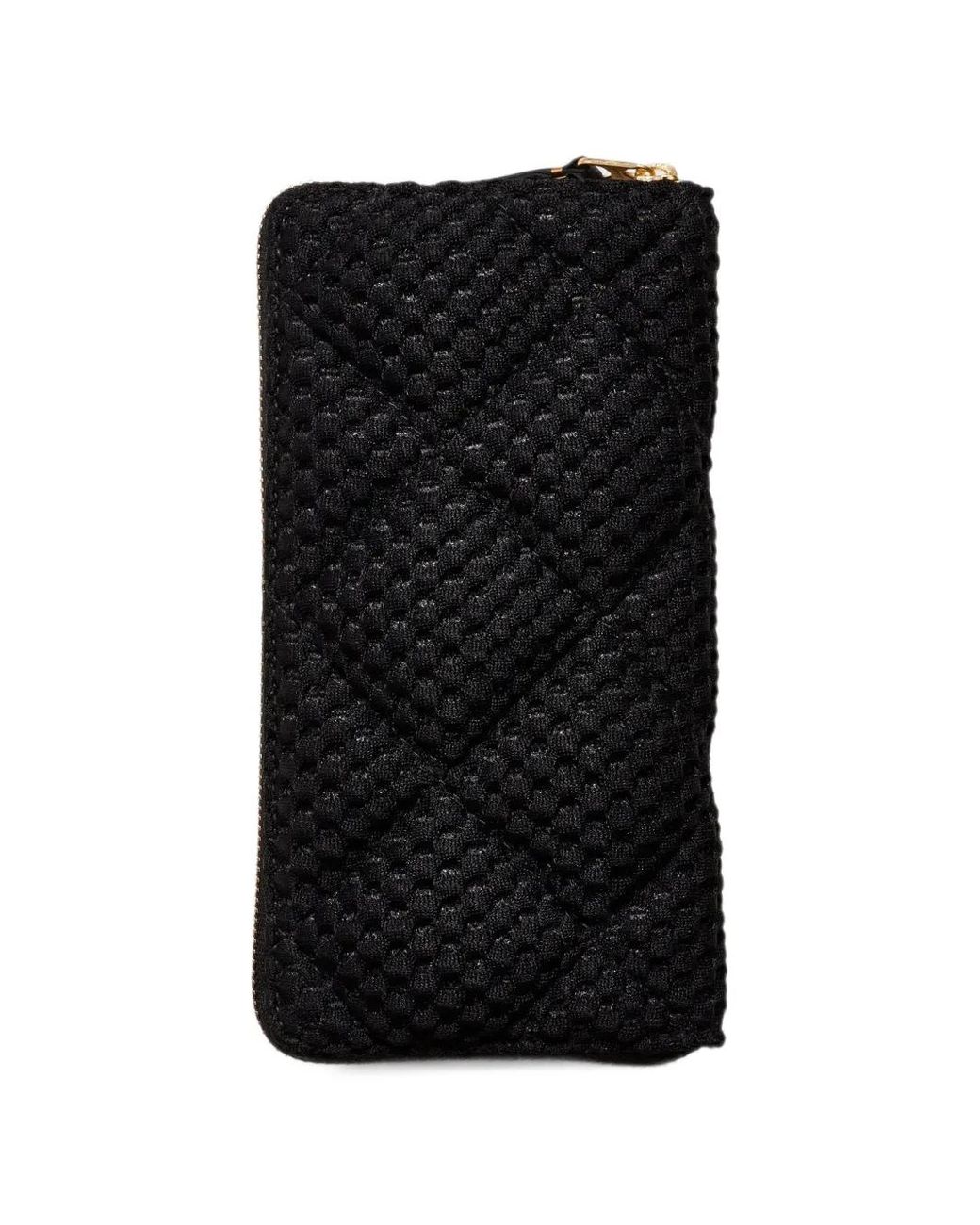 Comme des Garçons Black Textured Ziparound Wallet