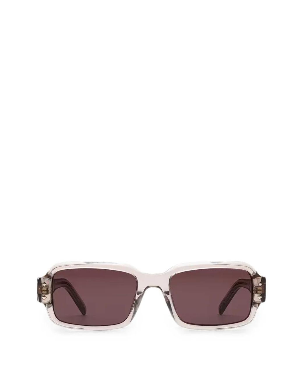 MCM Purple Rectangle-Frame Sunglasses