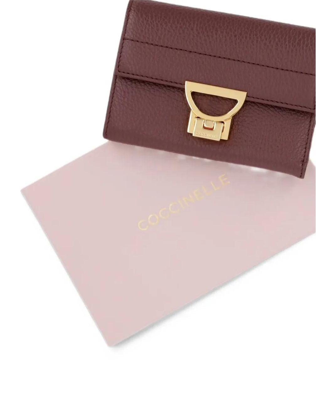 Coccinelle Purple Arlettis Grained-Leather Wallet