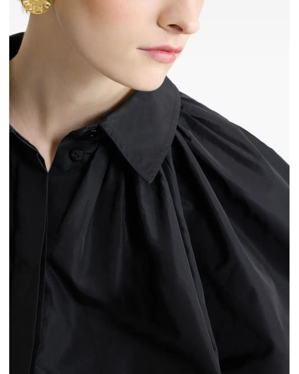 Patou Black Bubble Blouse