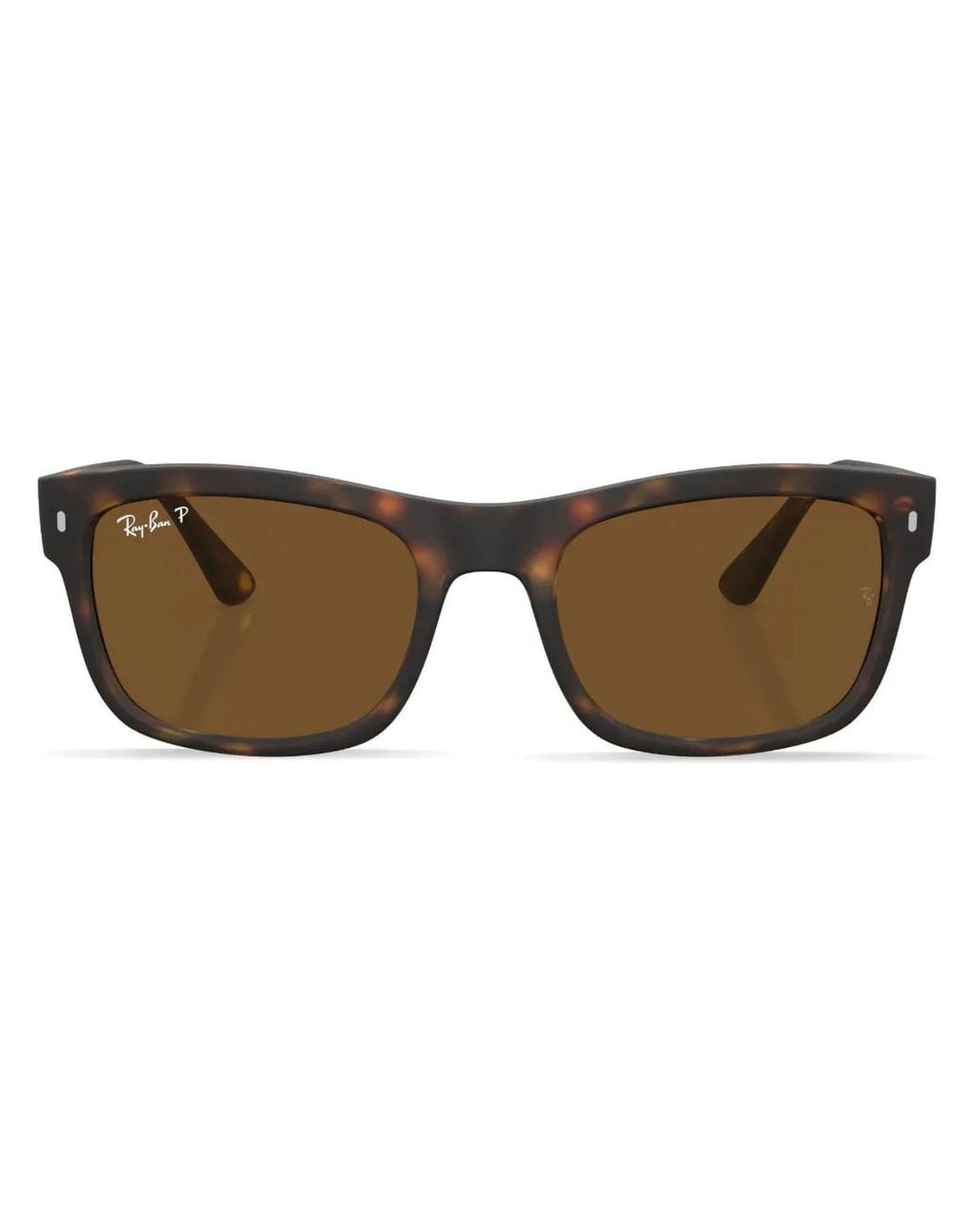 Ray-Ban Brown Square-Frame Tortoiseshell Sunglasses