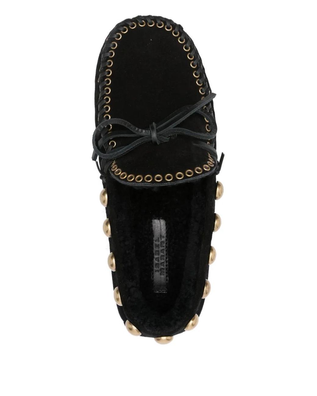 Isabel Marant Black Stud Embellished Loafers