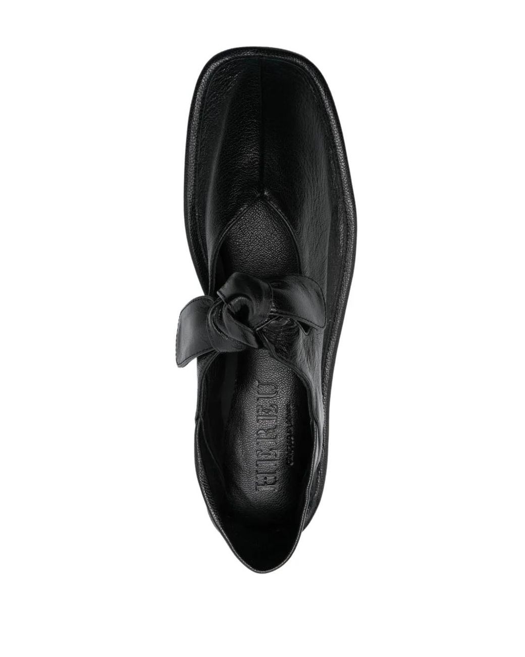 Hereu Black Llasada Leather Ballets