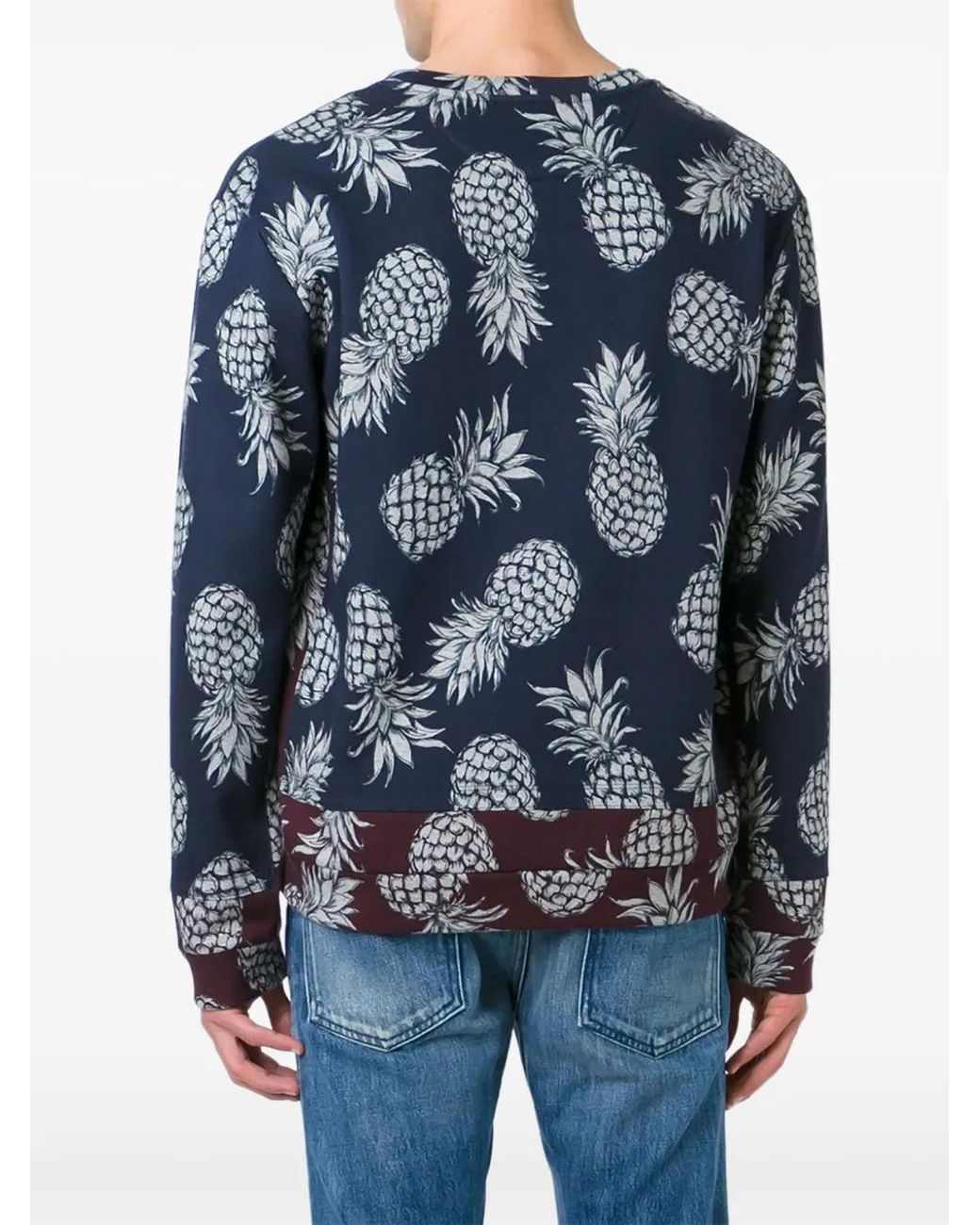 Valentino Garavani Blue Printed Sweatshirt for men
