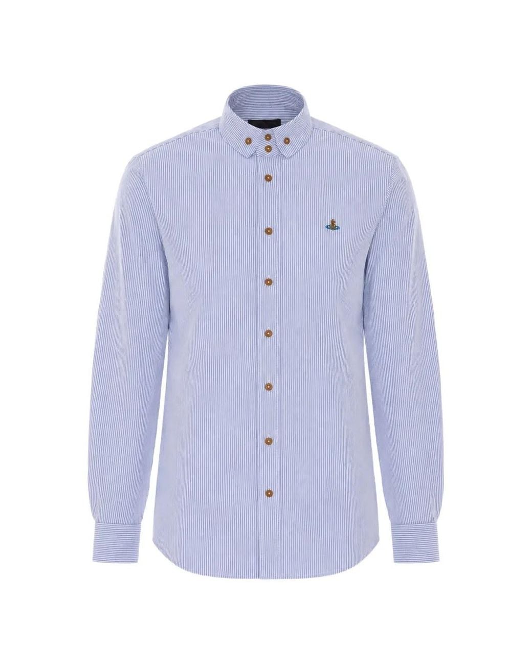 Vivienne Westwood Blue 2 Button Krall Shirt for men