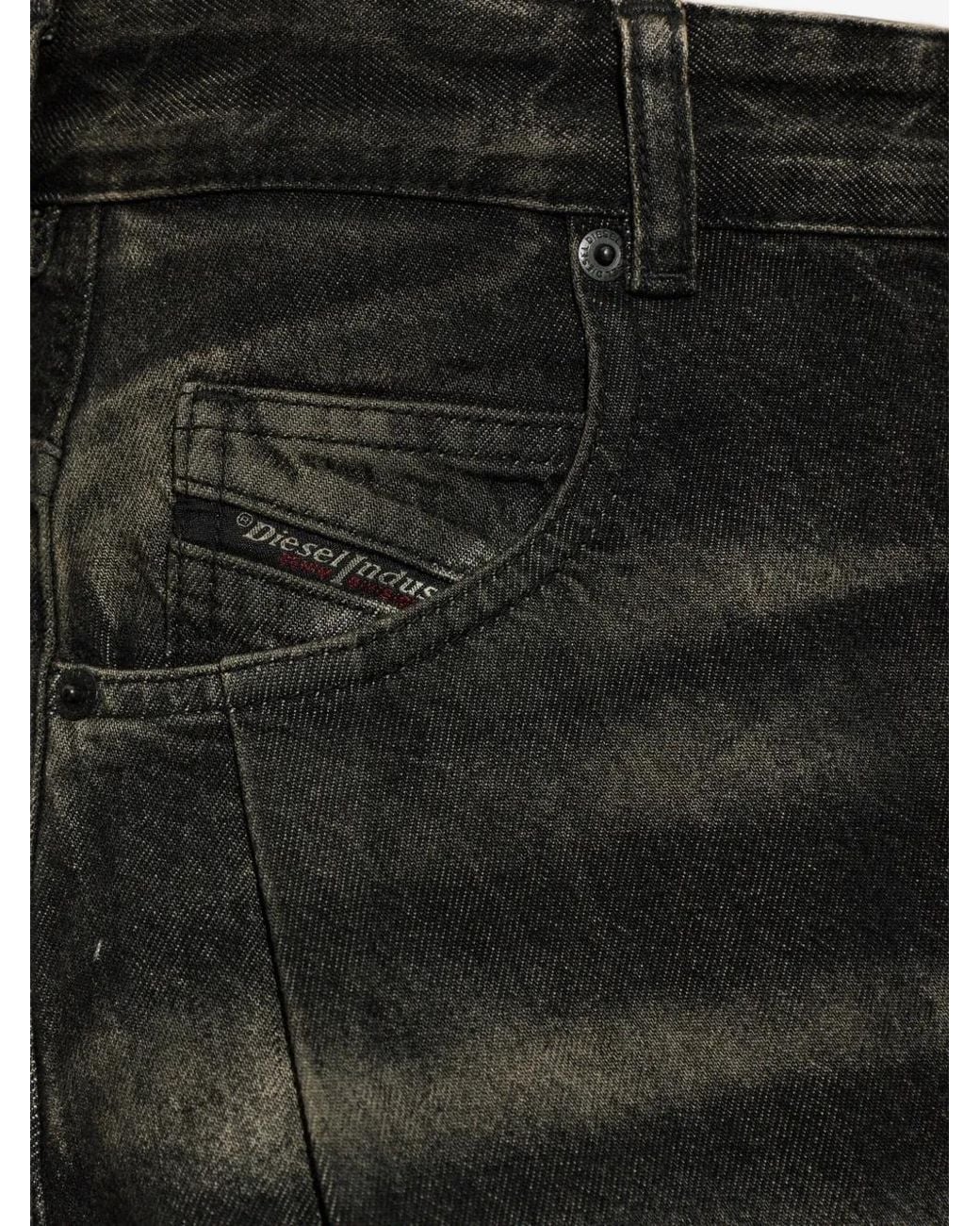 DIESEL Black Relaxed Jeans High-Waist 1987 D-Khelz